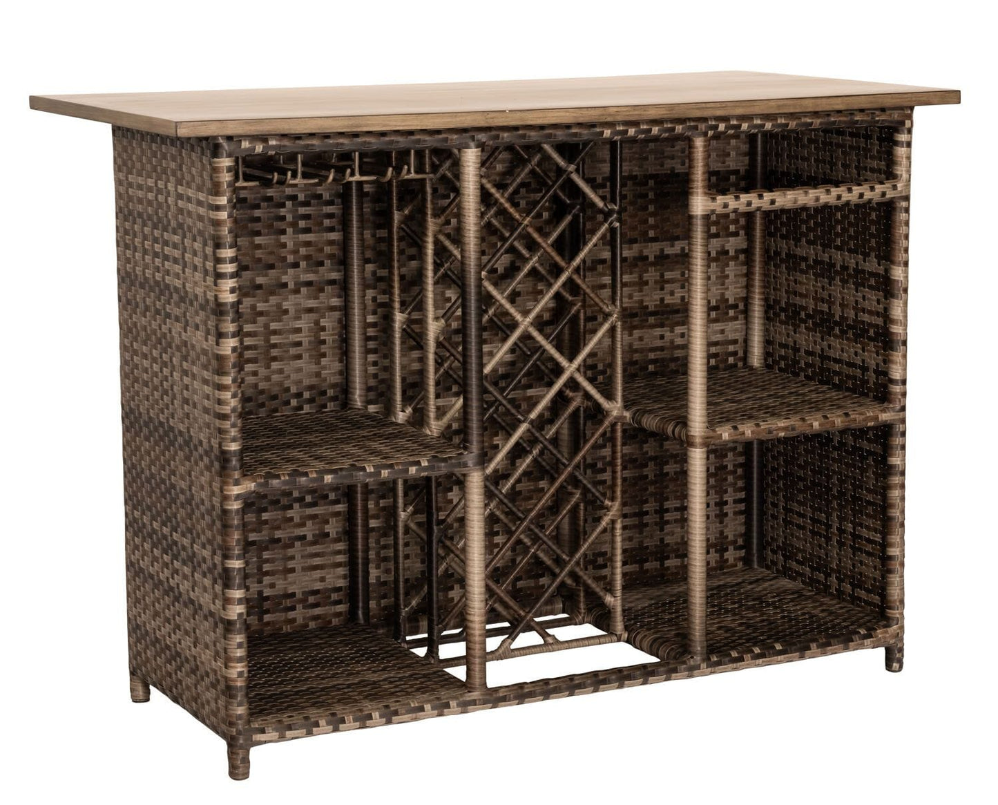 Woodard Reunion Wicker Bar Island S648411 Seating Woodard 