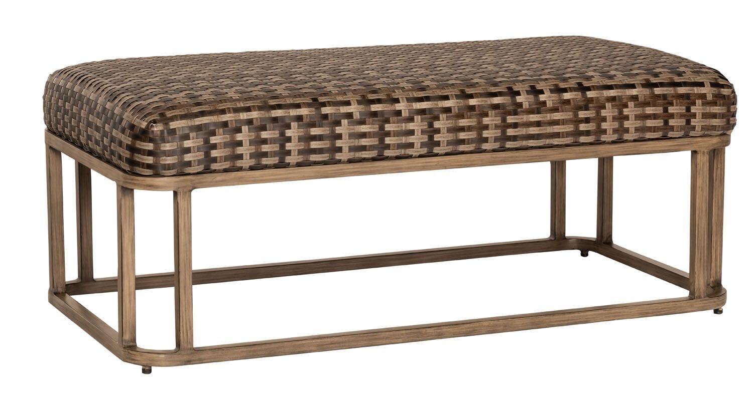 Woodard Reunion Wicker Bench S648085 Seating Woodard 