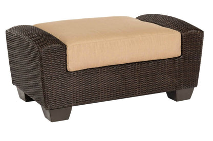 Woodard Saddleback Wicker Ottoman S523005 Seating Woodard 