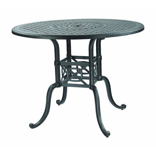 Gensun Grand Terrace 54” Round Bar Table with Umbrella hole 10340L54