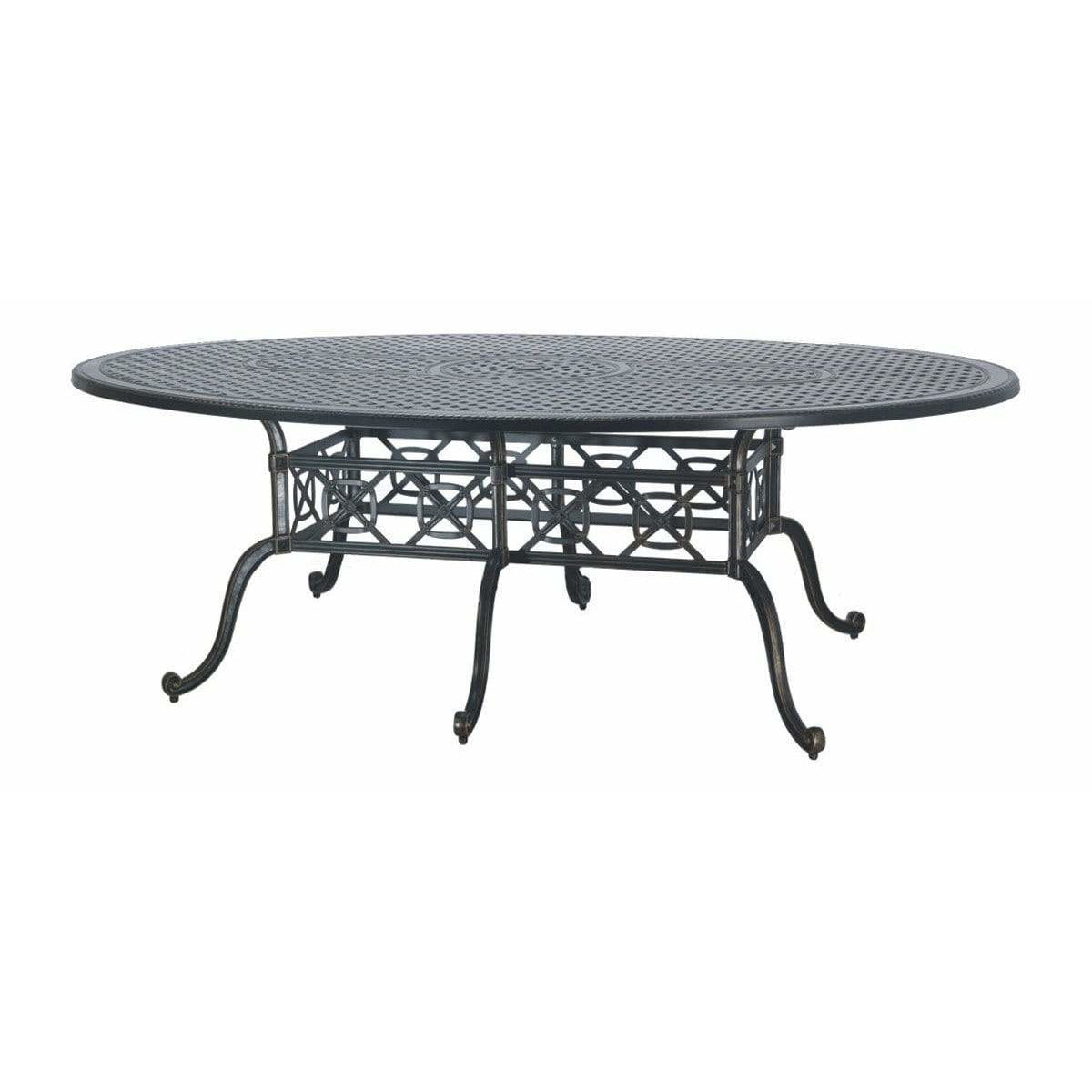 Gensun Grand Terrace 72” X 102” Geo Bar Table with Umbrella hole 1034L0J2