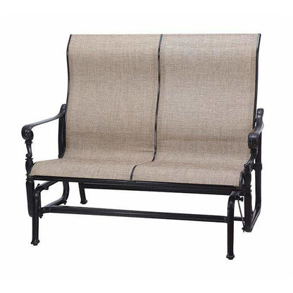 Gensun Grand Terrace Sling High Back Loveseat Glider 50340004