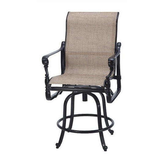 Gensun Grand Terrace Sling Swivel Balcony Stool 50340006