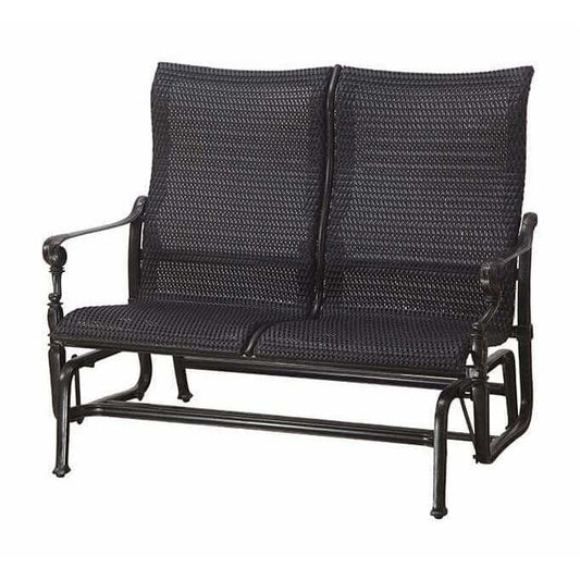 Gensun Grand Terrace Woven High Back Loveseat Glider 70340004