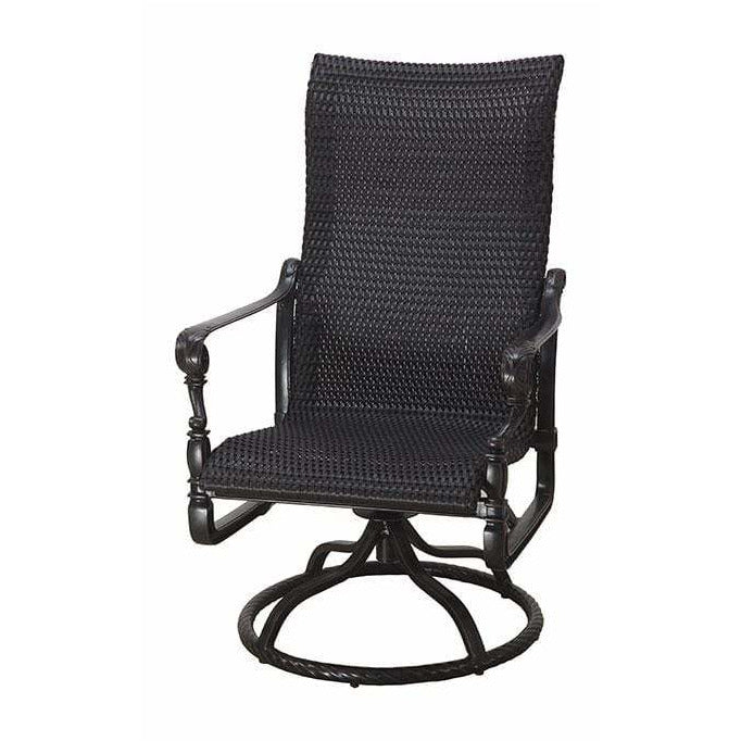 Gensun Grand Terrace Woven High Back Swivel Rocker 70340011