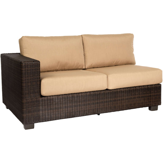 Woodard Montecito Wicker LAF Love Seat Sectional S511031L