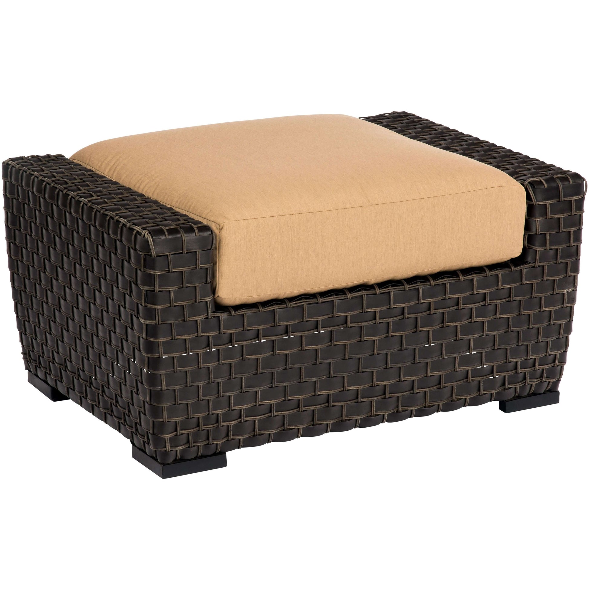 Woodard Cooper Wicker Ottoman S640005