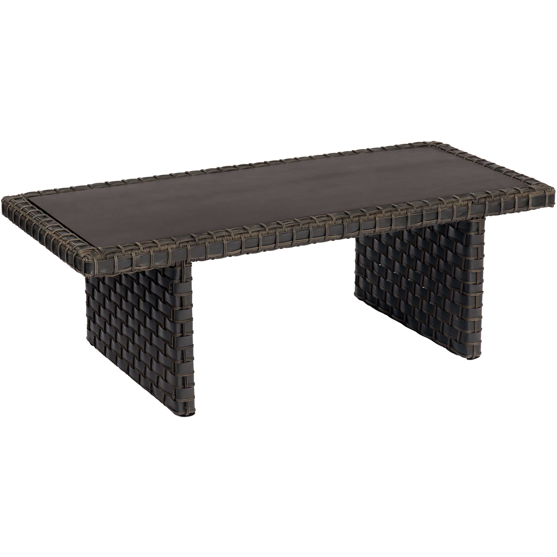 Woodard Cooper Wicker Rectangular Coffee Table S640211