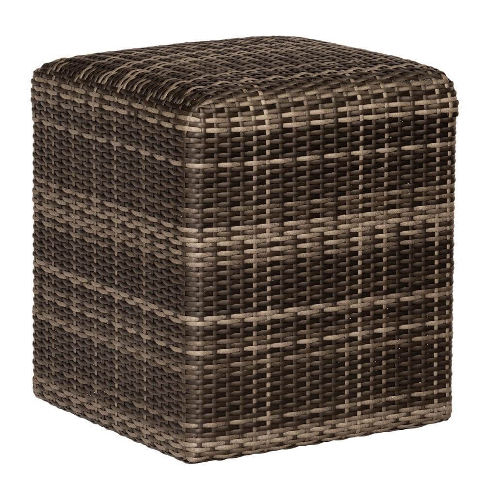 Woodard Genie Wicker Reticulated Cube S508921