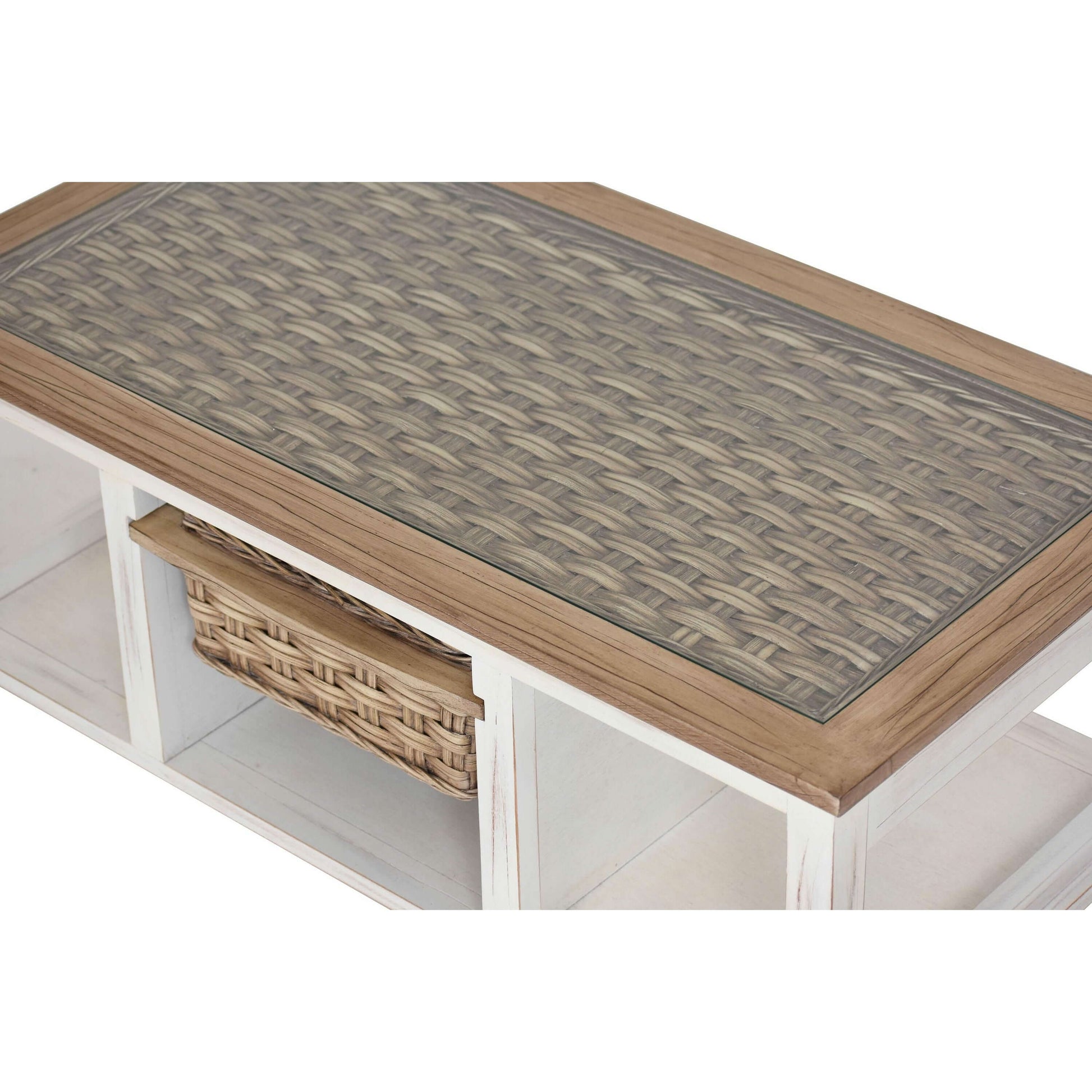 Sea Winds Trading Island Breeze 1-Basket Coffee Table B59102