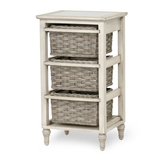 Sea Winds Trading Island Breeze 3-Basket Storage Cabinet B59105