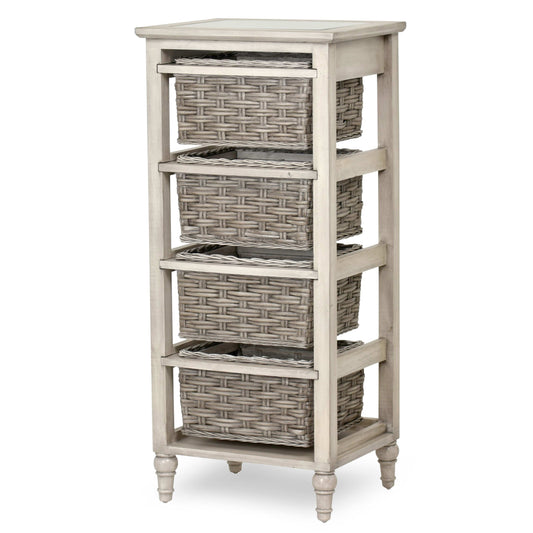 Sea Winds Trading Island Breeze 4-Basket Vertical Storage Cabinet B59106