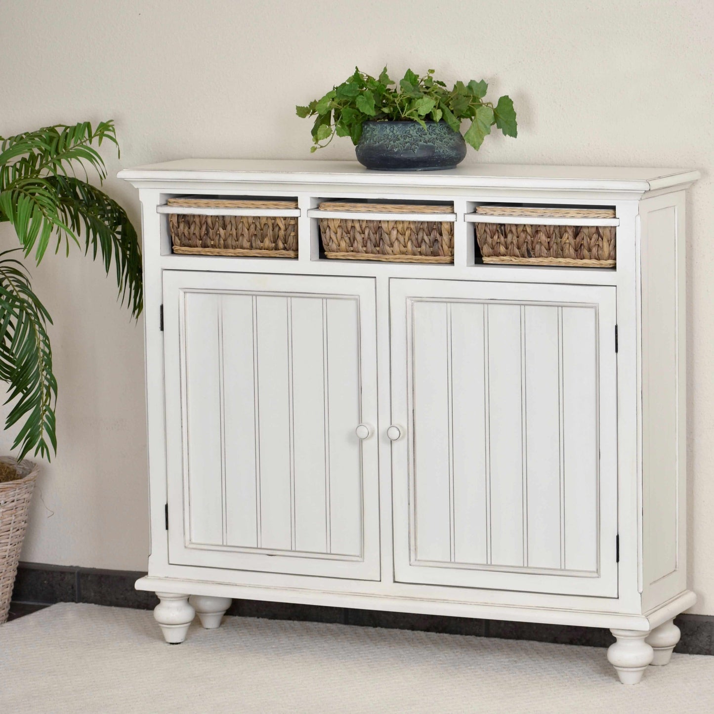 Sea Winds Trading Monaco Entry Cabinets with Baskets B81822