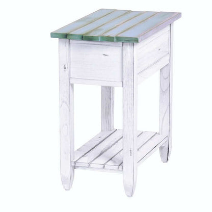 Sea Winds Trading Picket Fence Chairside Table B78205