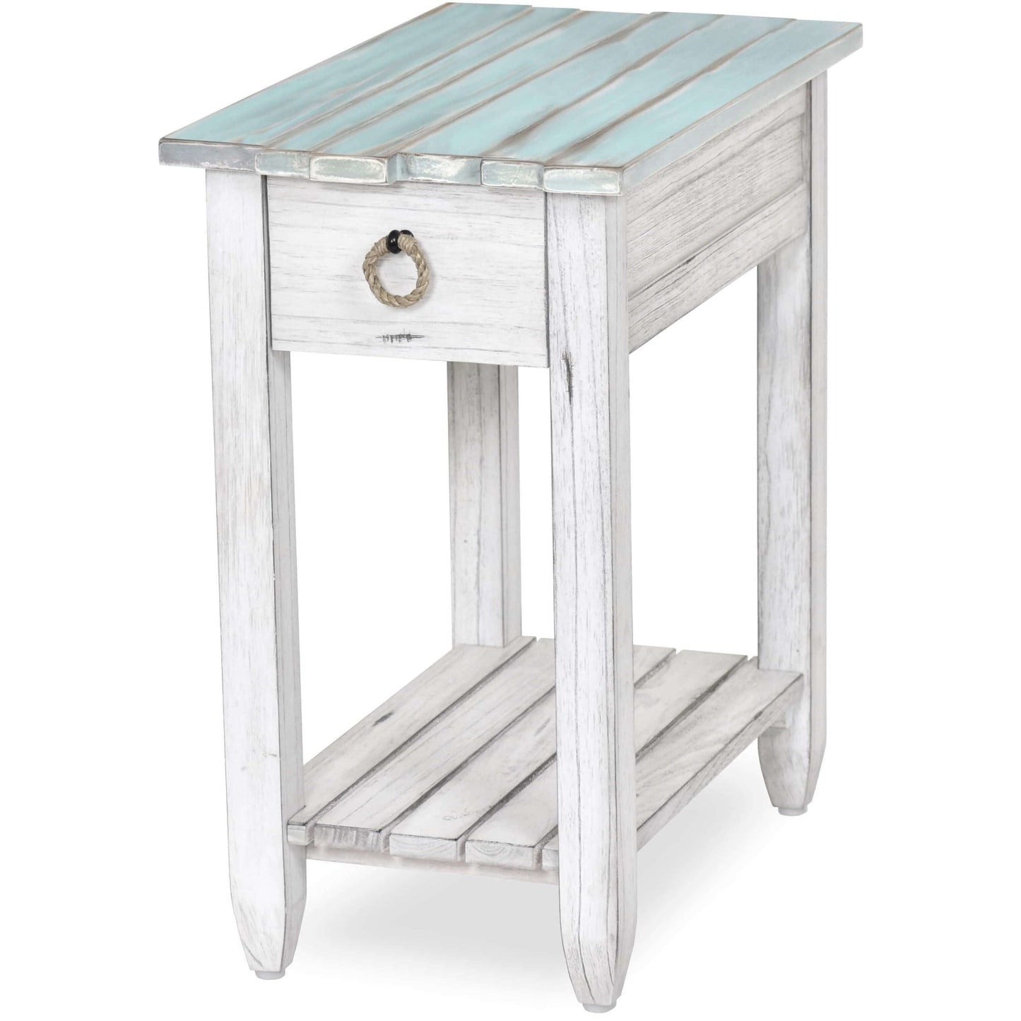 Sea Winds Trading Picket Fence Chairside Table B78205