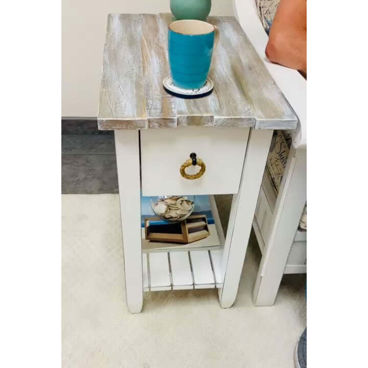 Sea Winds Trading Picket Fence Chairside Table B78205