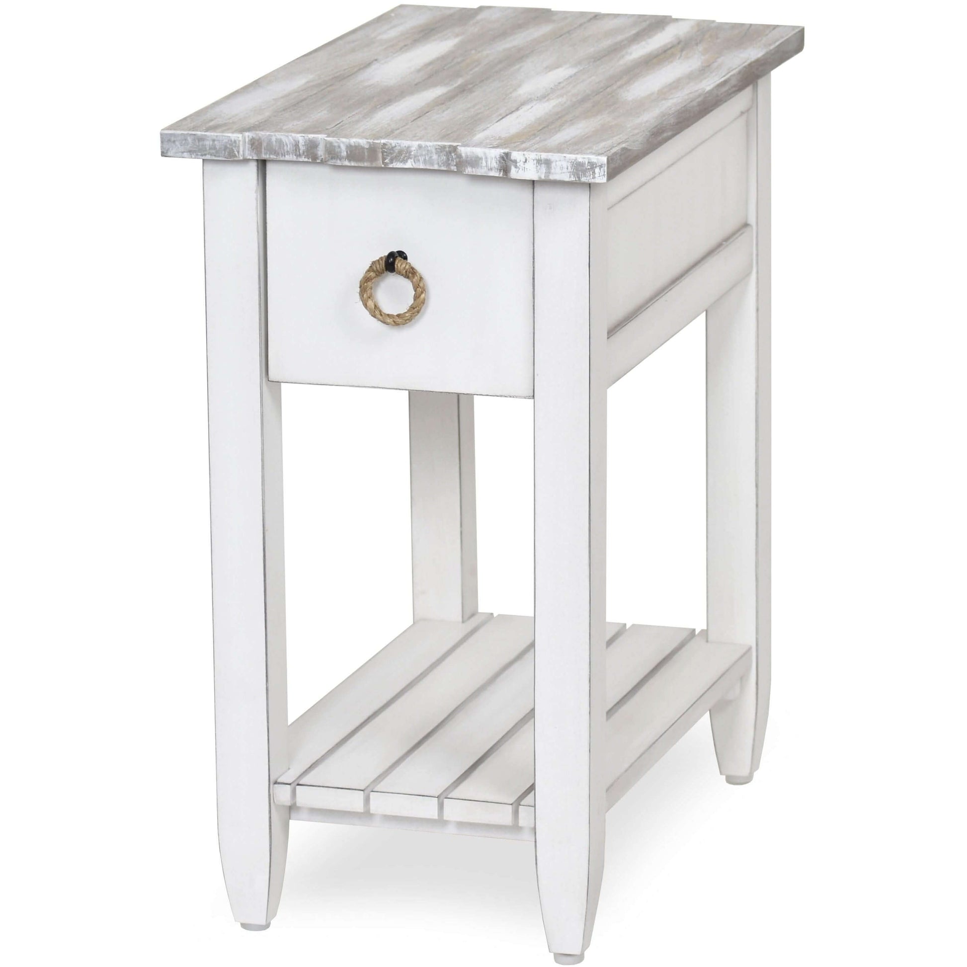 Sea Winds Trading Picket Fence Chairside Table B78205