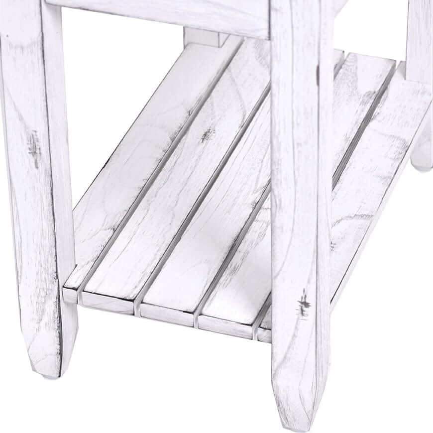 Sea Winds Trading Picket Fence Chairside Table B78205