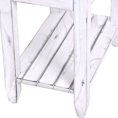 Sea Winds Trading Picket Fence Chairside Table B78205