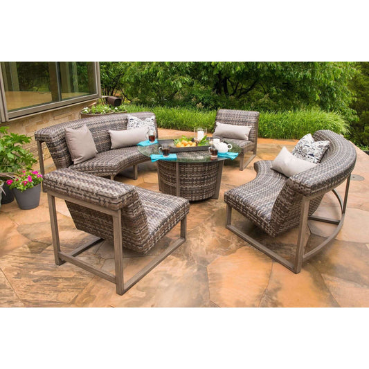 Woodard Reunion Wicker Patio Lounge Set